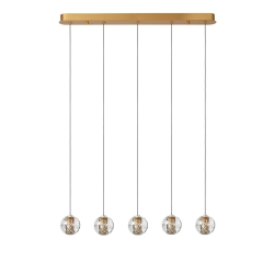 DILENKO Lampa wisząca LED Dim. 5x3,5W 2700K złoty mat / mosiądz 13497/16/02 Lucide - zdjęcie dodatkowe 1